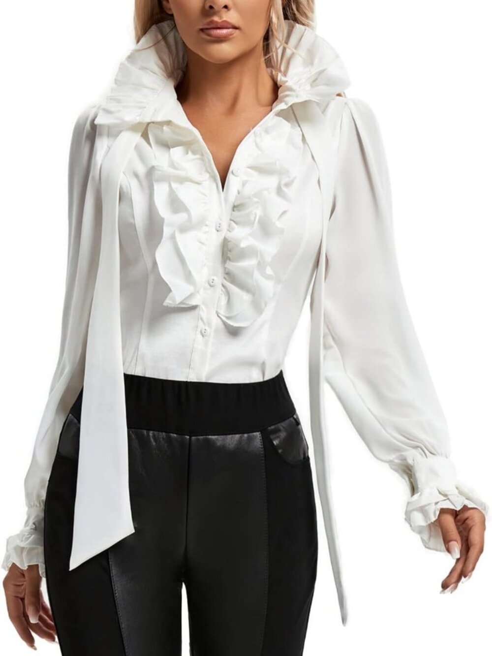 Gothic Victorian Pirate Shirt for Women | Renaissance Medieval Vampire Top